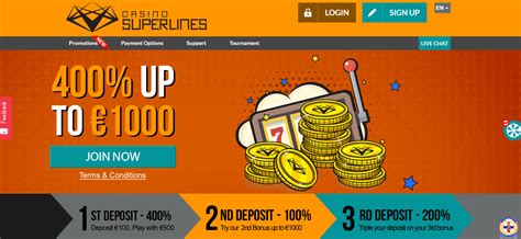 superlines casino bonus code
